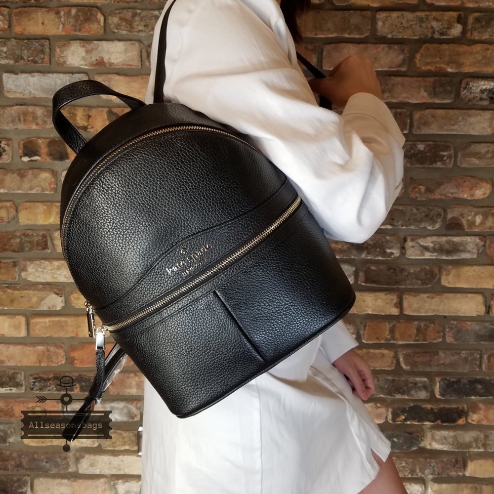 Kate spade MEDIUM KARINA backpack black NWT - Picture 3 of 9